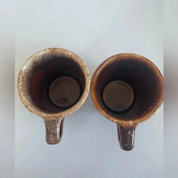 Hull‎ pottery drip glaze set of 2 coffee mugs 8 oz Vintage EUC! - Picture 3 of 5